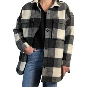 Abercrombie Oversized Cozy Shirt Jacket